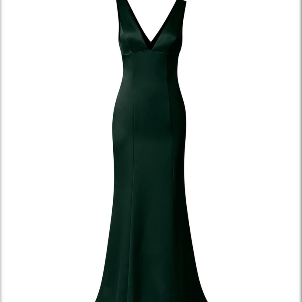 AMSALE LEIF GOWN (COLOR: HUNTER) NWT! Never worn!